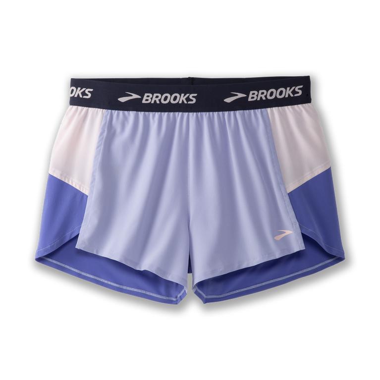 Brooks Chaser 3 Running Shorts - Women's - Lavender Purple/Baja Blue/Rose (74205-WHSO)